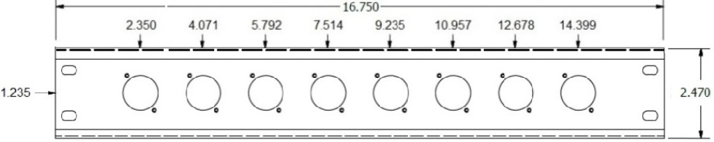 8 Port D Series Wall Plate Specs
